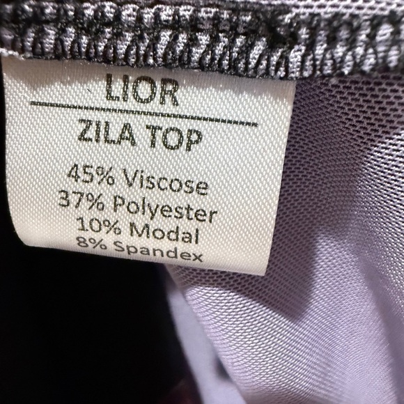 Lior Paris Top Zila Ruffle Mock Collar Stylish Long Sleeve Colorful - Picture 8 of 9